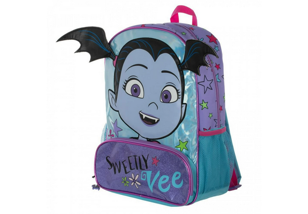 Vampirella Male 16'' 3D School Backpack, Purple