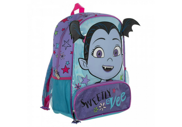 Vampirella Male 16'' 3D School Backpack, Purple
