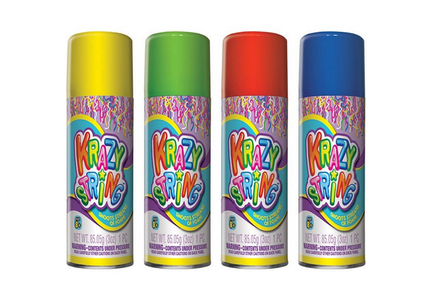 Ja-Ru Krazy Silly String, 3oz, 1 can