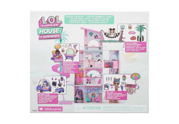 L.O.L. Surprise! O.M.G. House of Surprises Lil Music Tour Playset with Cheeky Babe Collectible Doll and 8 Surprises – Great Gift for Kids Ages 4+