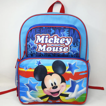 Disney Mickey Mouse Cargo School Backpack 16" with pocket