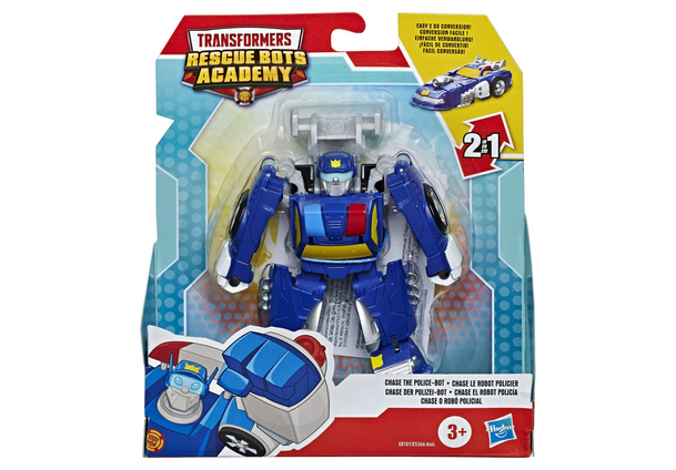 Transformers: Rescue Bots Academy Chase the Police-Bot Preschool Kids Toy Action Figure for Boys and Girls Ages 3 4 5 6 7 and Up (4.5”)