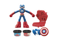 Play-Doh Marvel Captain America Stamping Shield Action Figure Super Hero Toy for Kids 4+