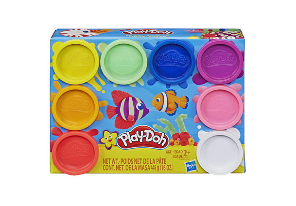 Play-Doh Rainbow Colors 8 Pack of 2-Ounce Cans, Back to School Supplies